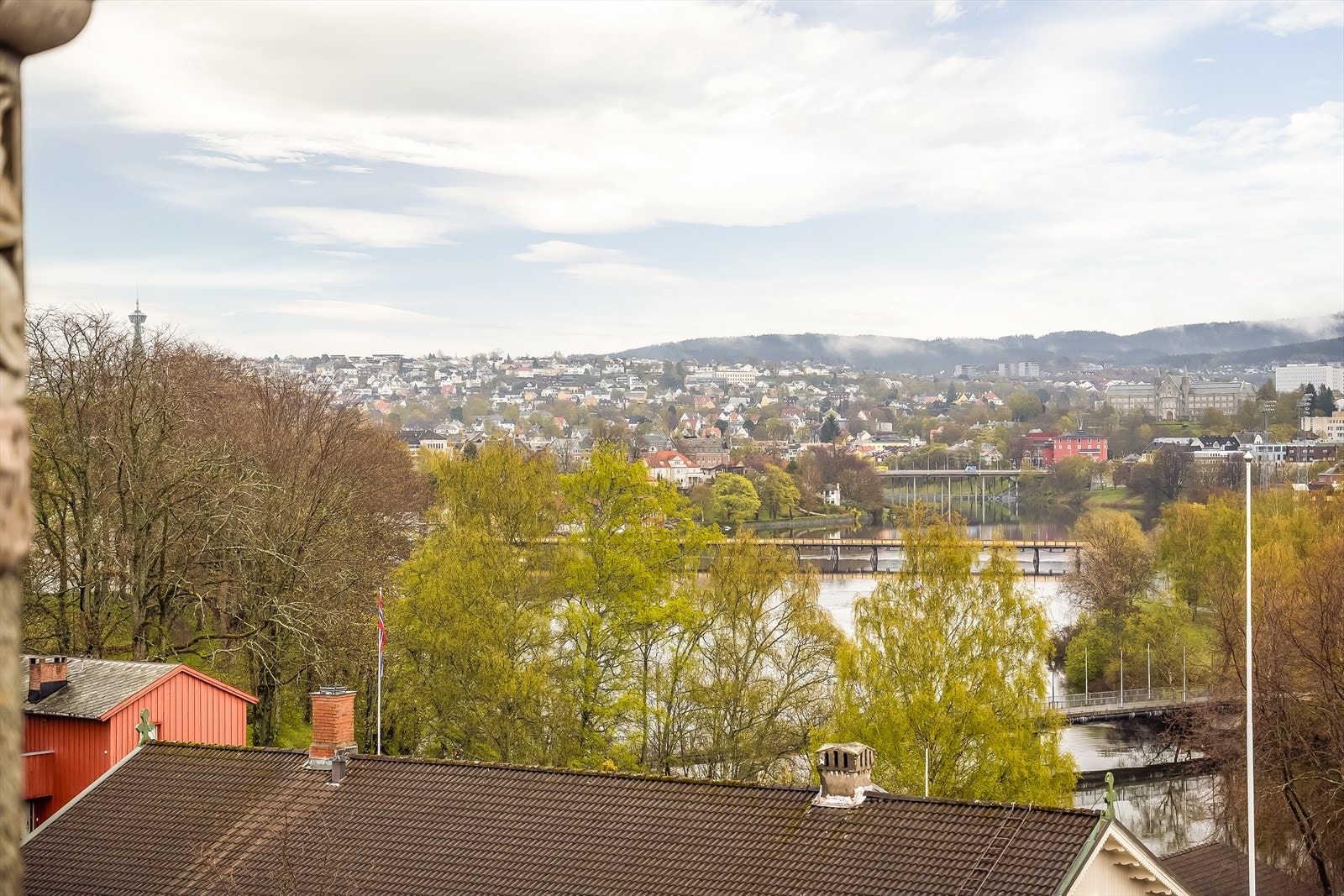 Utsikt over Nidelva. Galleribilde