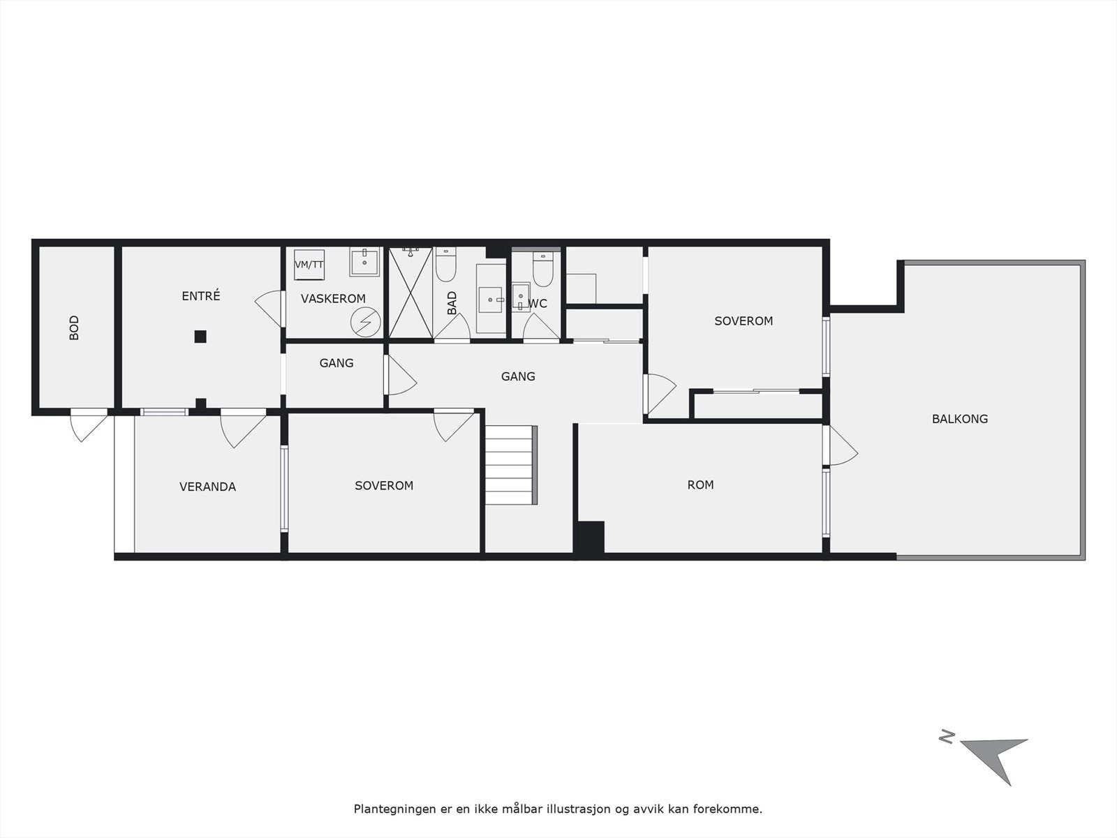 Plantegning 1. etasje Galleribilde