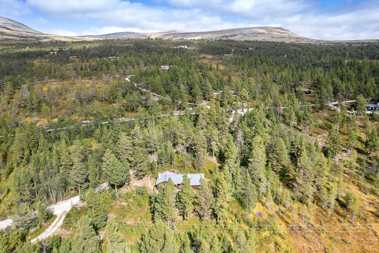 Oversiktsbilde fra drone. Galleribilde