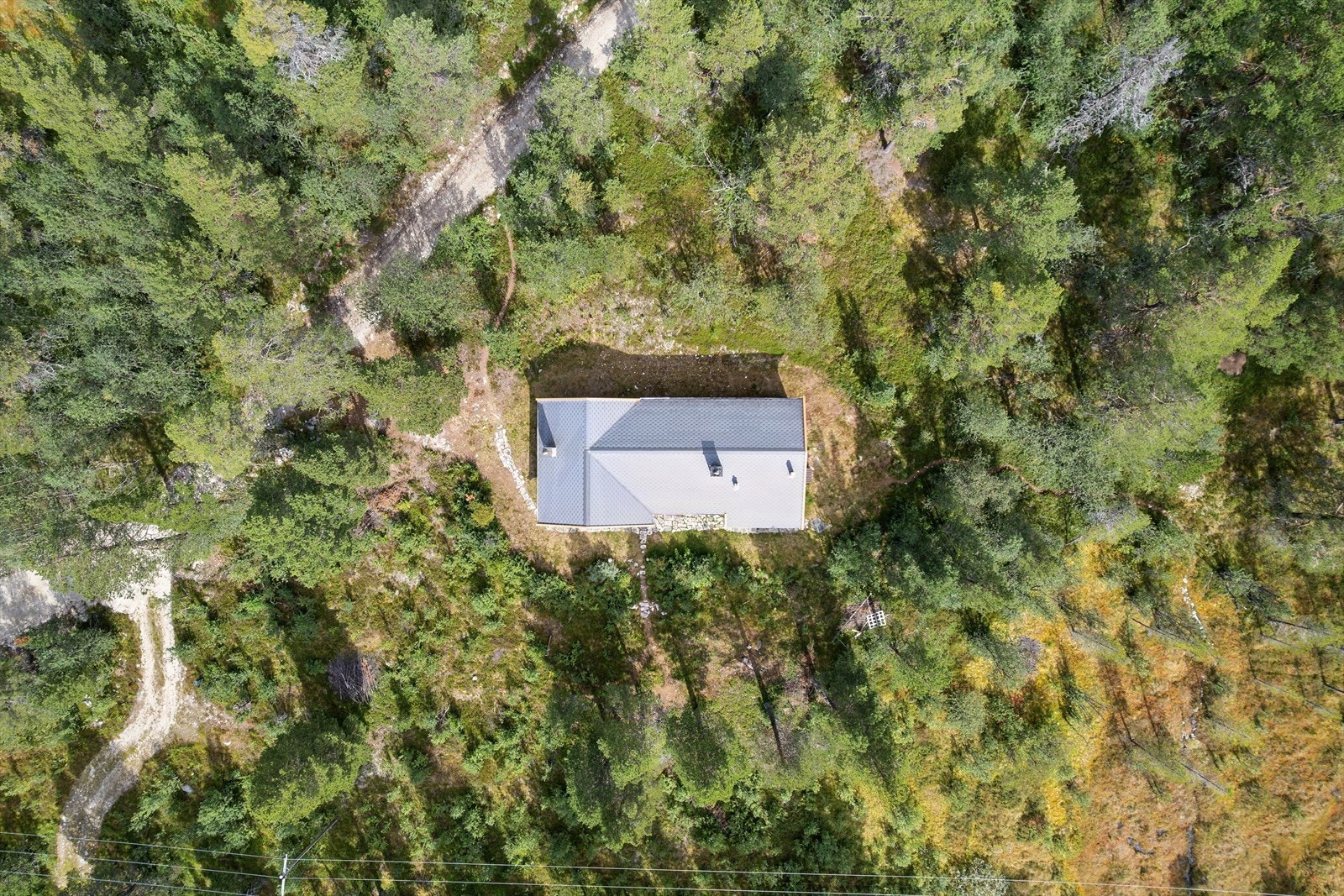 Oversiktsbilde fra drone. Galleribilde