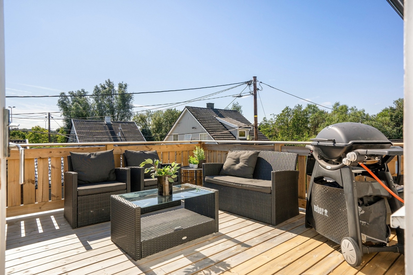 Ny balkong fra 2023 på 13 m² Galleribilde