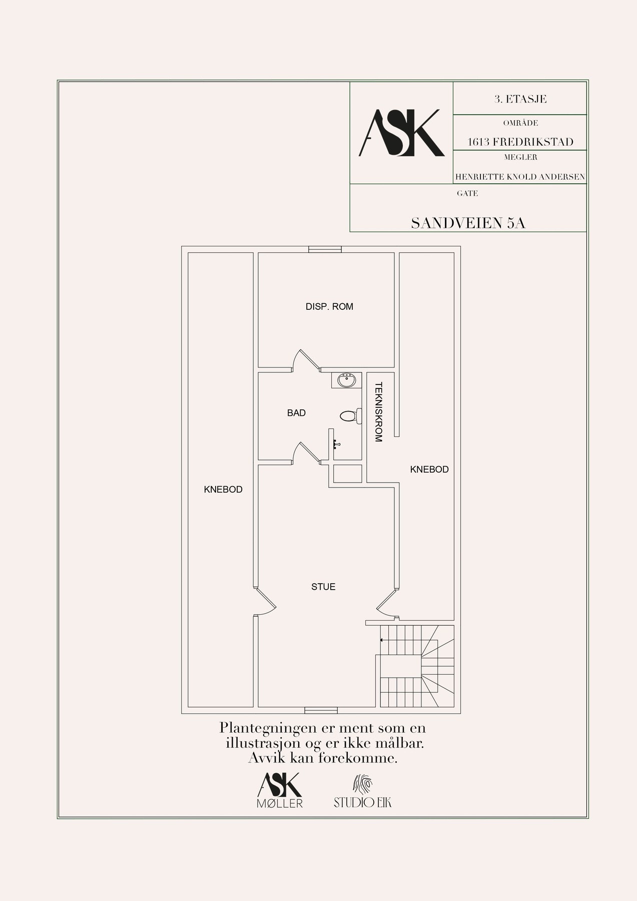 Plantegning loft. Galleribilde