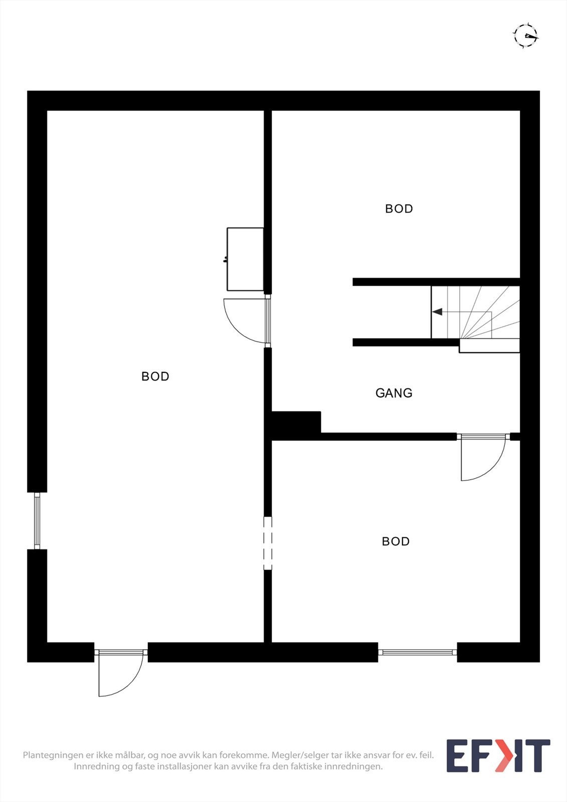 Plantegning kjeller Galleribilde