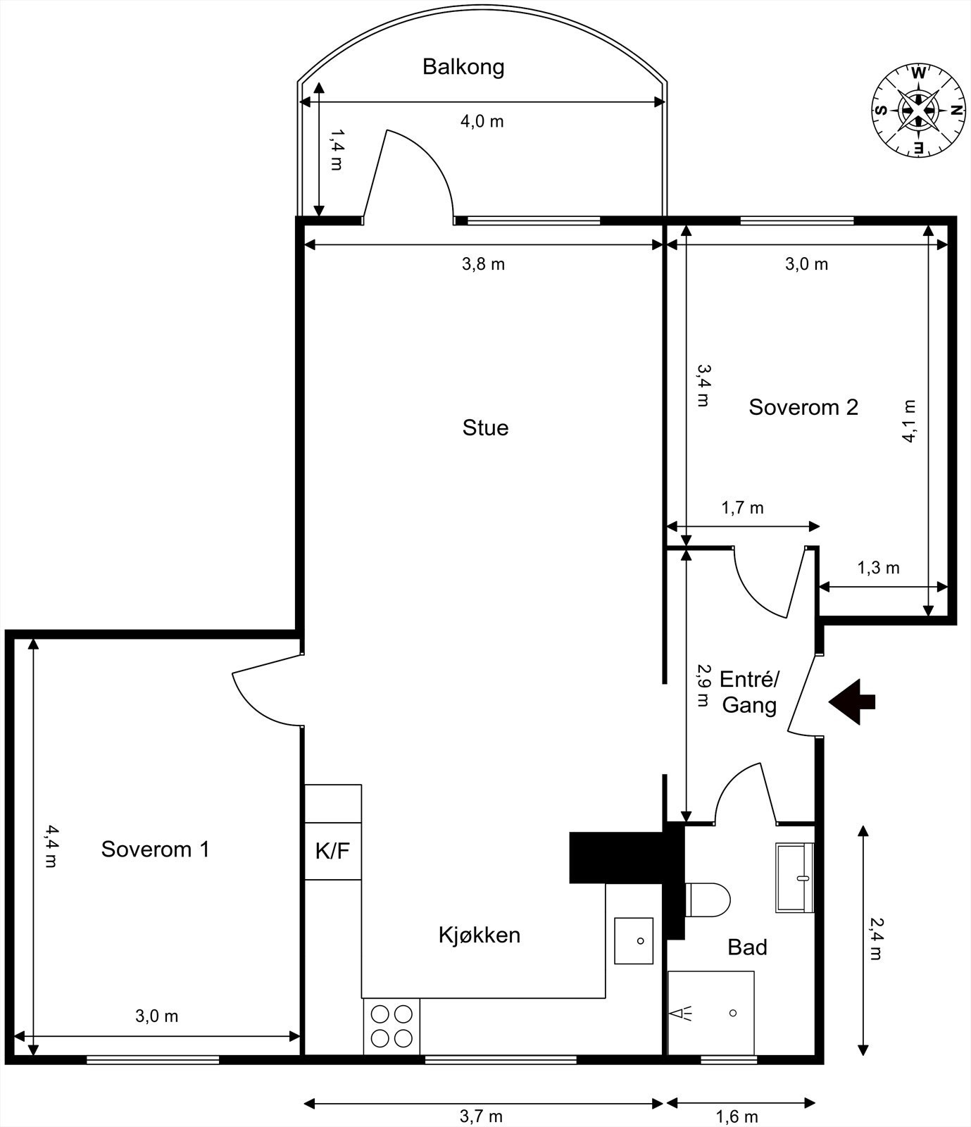 Plantegning Galleribilde