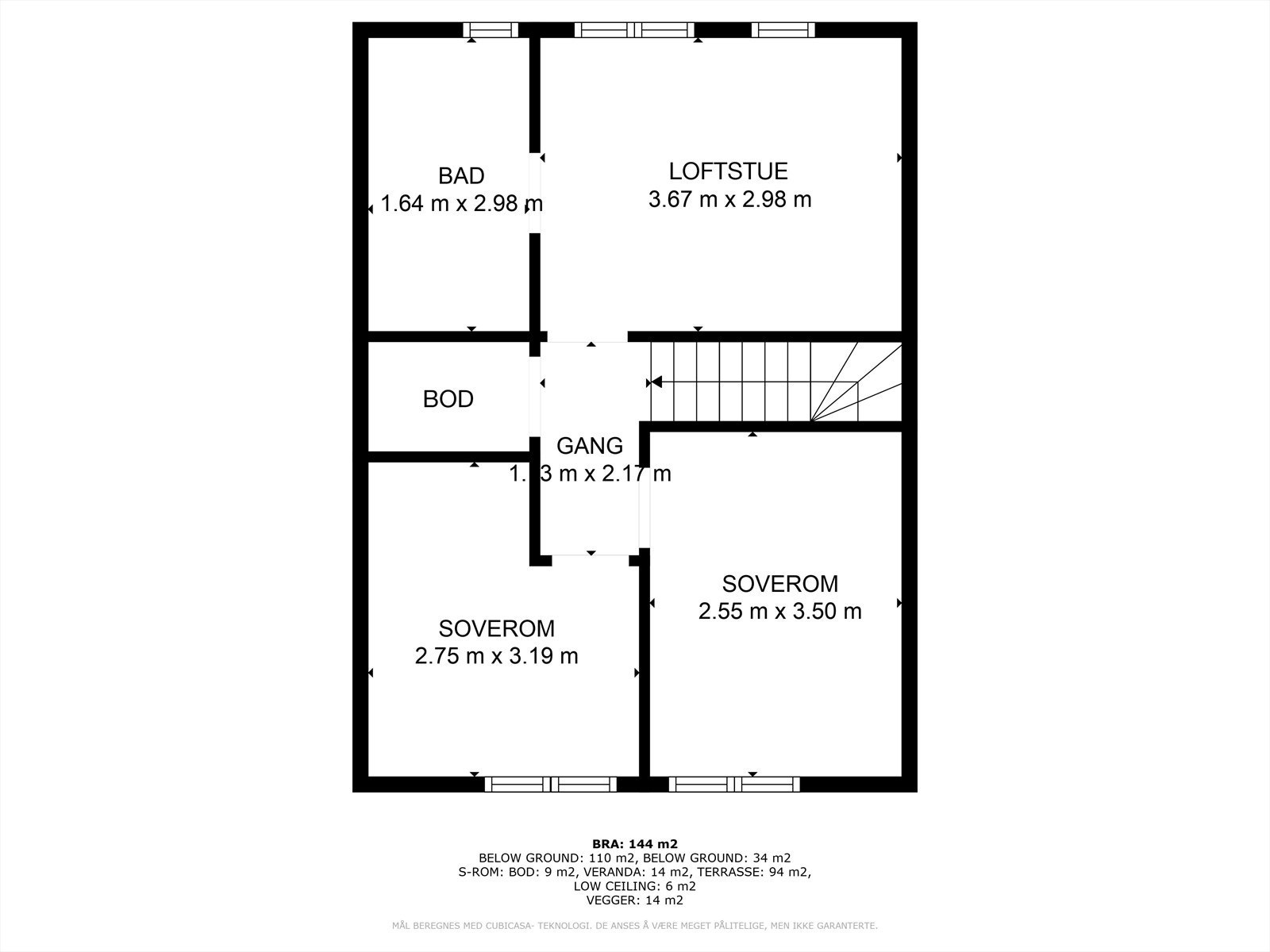 Planteikning 2.etg. Galleribilde