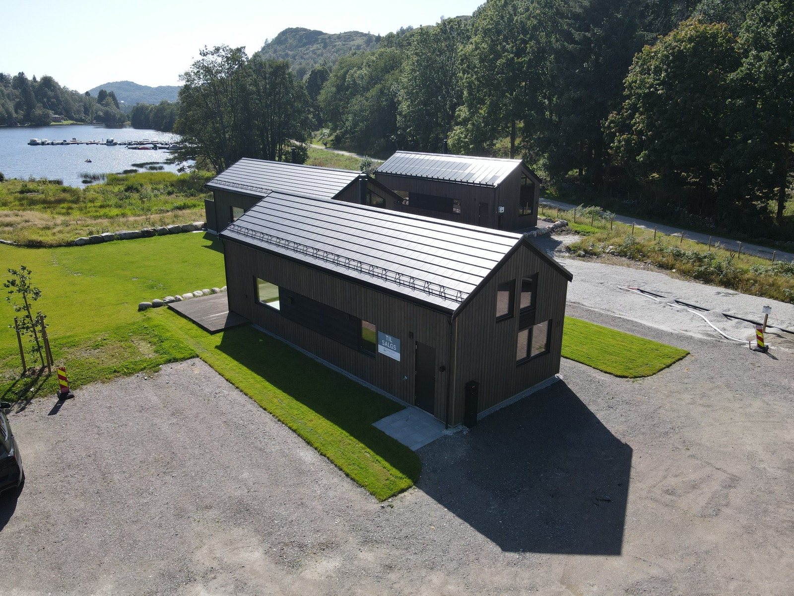 Hytta vi skal bygge er lik denne hytta. NB! Bildet er tatt i fra et av våre andre hyttefelt Galleribilde