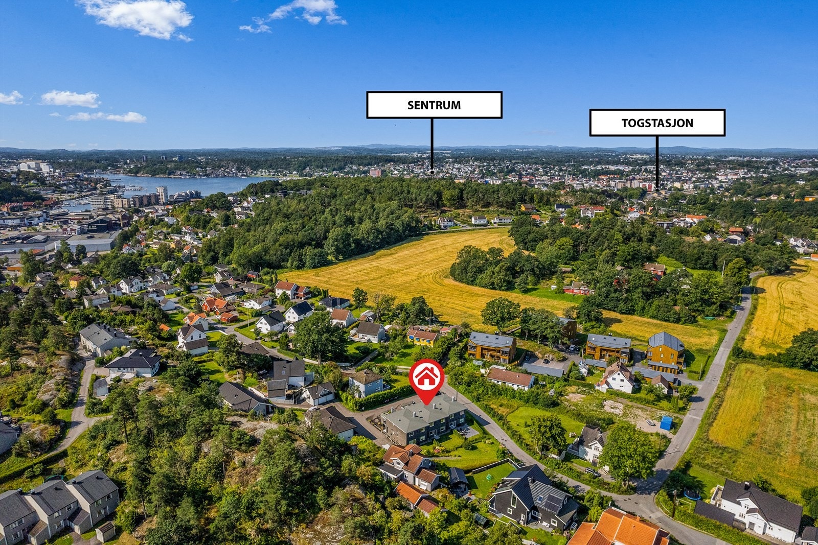 Kort vei til indre havn og Sandefjord sentrum. Galleribilde