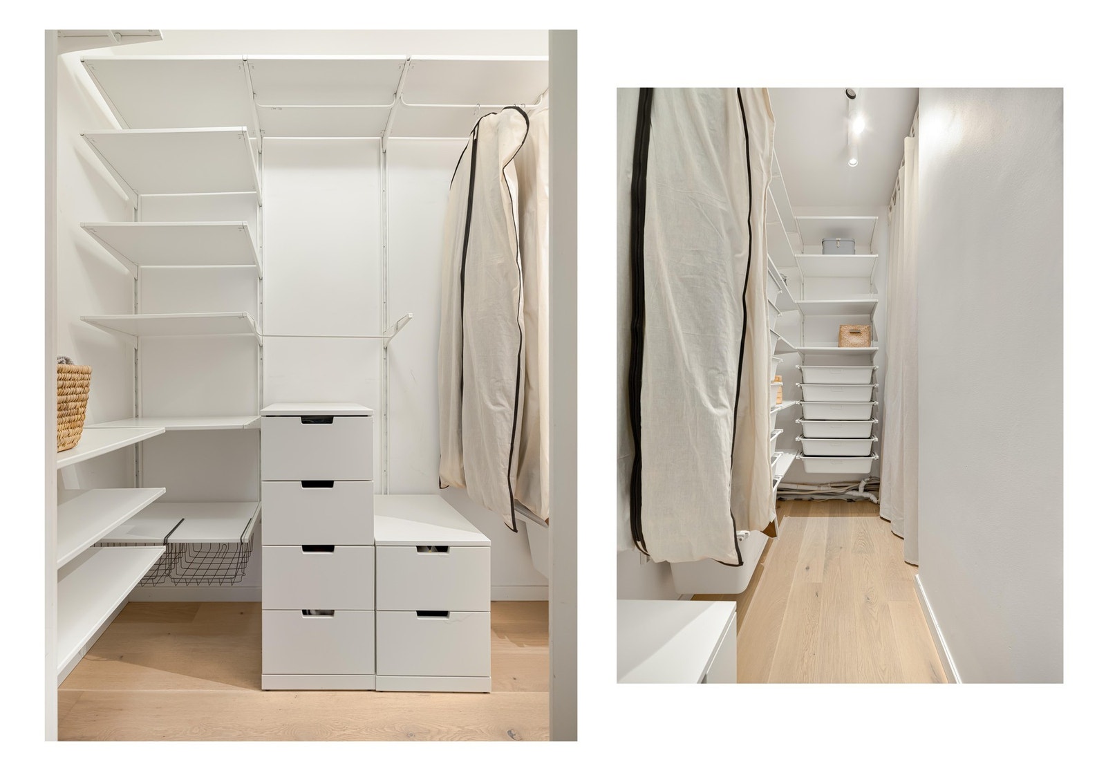 Her slipper dere å krangle om hvor det skal plasseres sko og yttertøy, for det er nemlig en praktisk innvendig bod fra entréen. Galleribilde