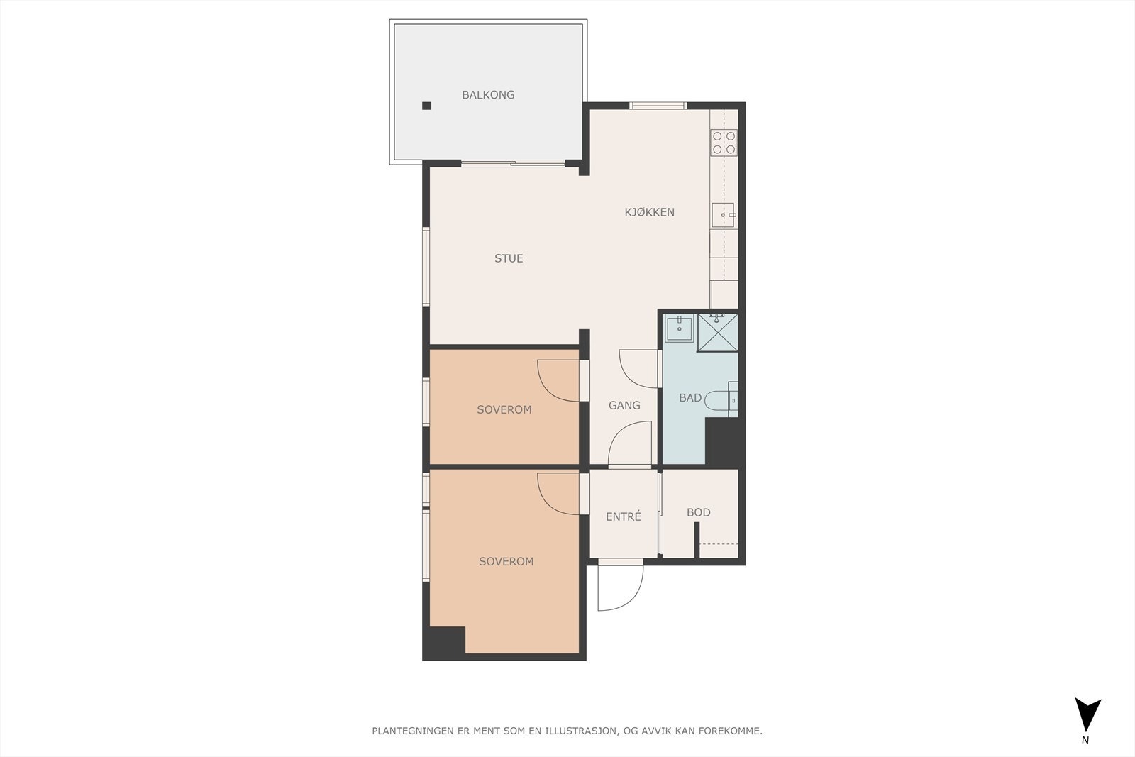 Plantegning Galleribilde