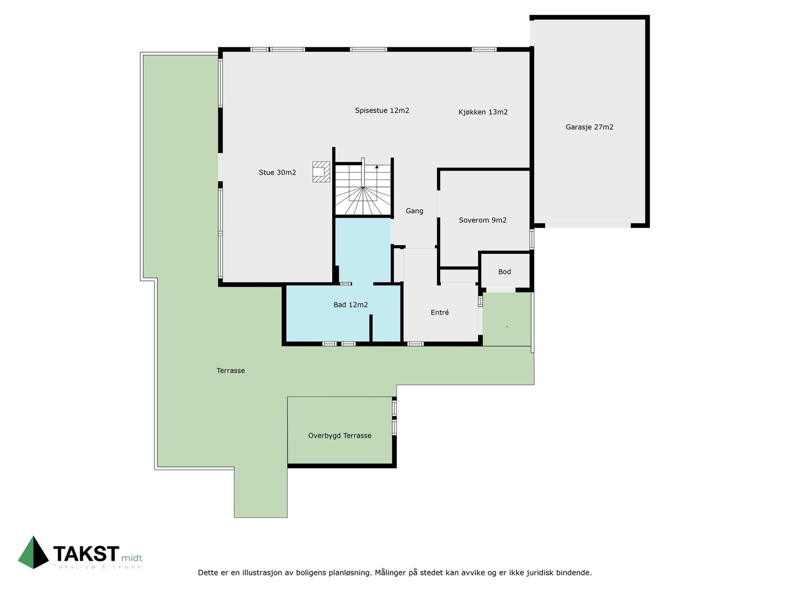 Planskisse første etasje. Galleribilde