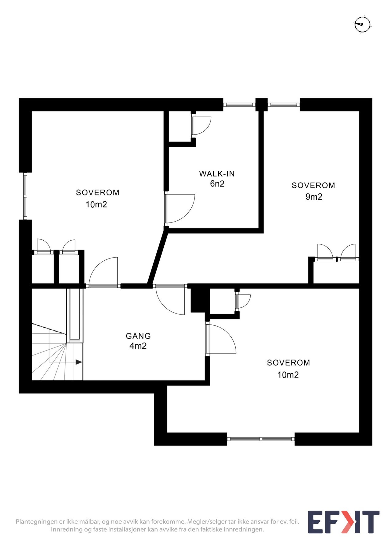Plantegning overetasje Galleribilde