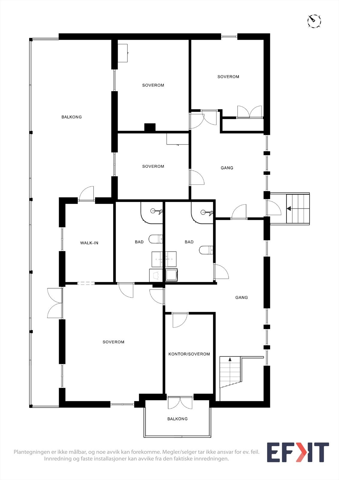 Plantegning 2. etasje Galleribilde