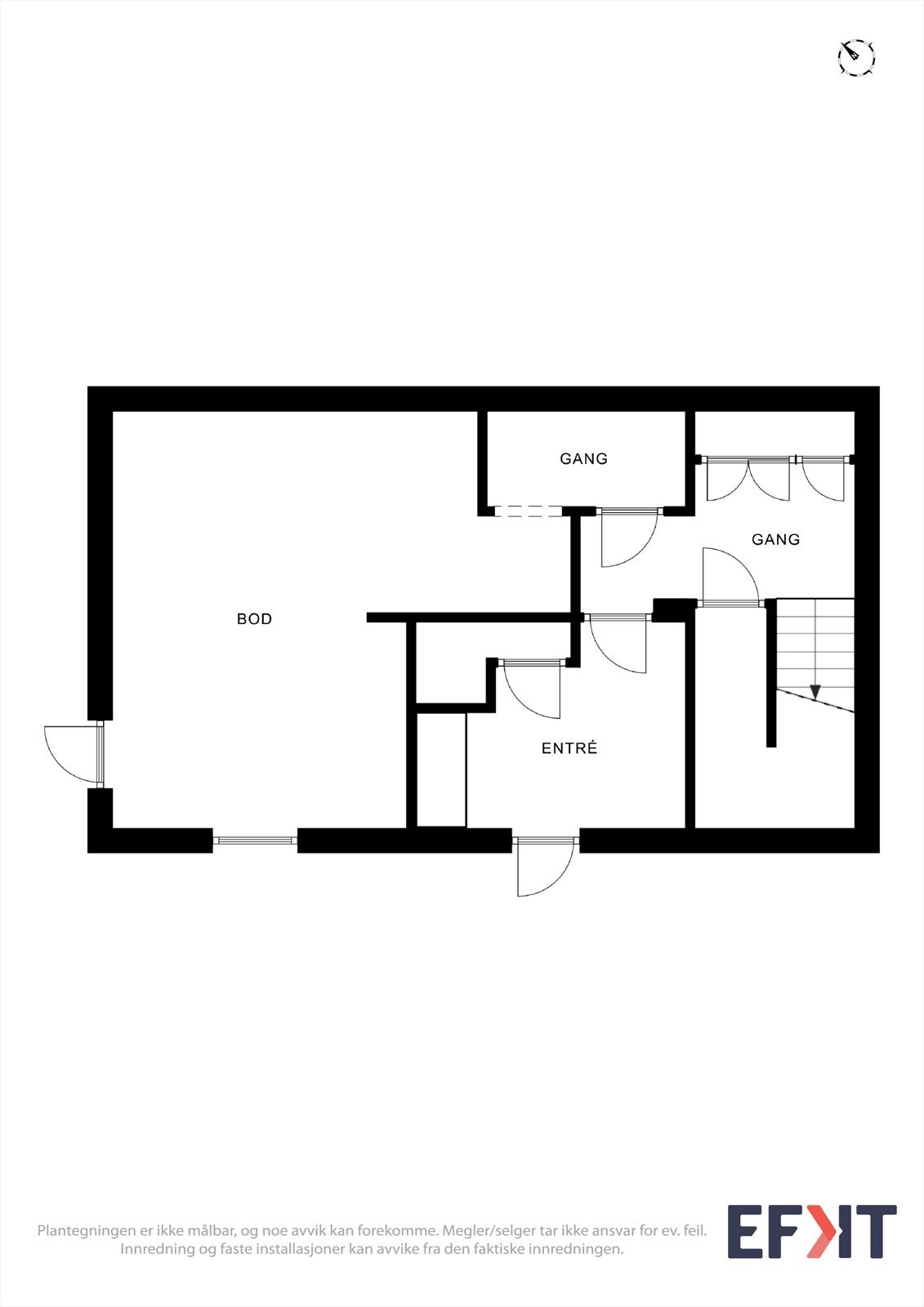Plantegning kjeller Galleribilde