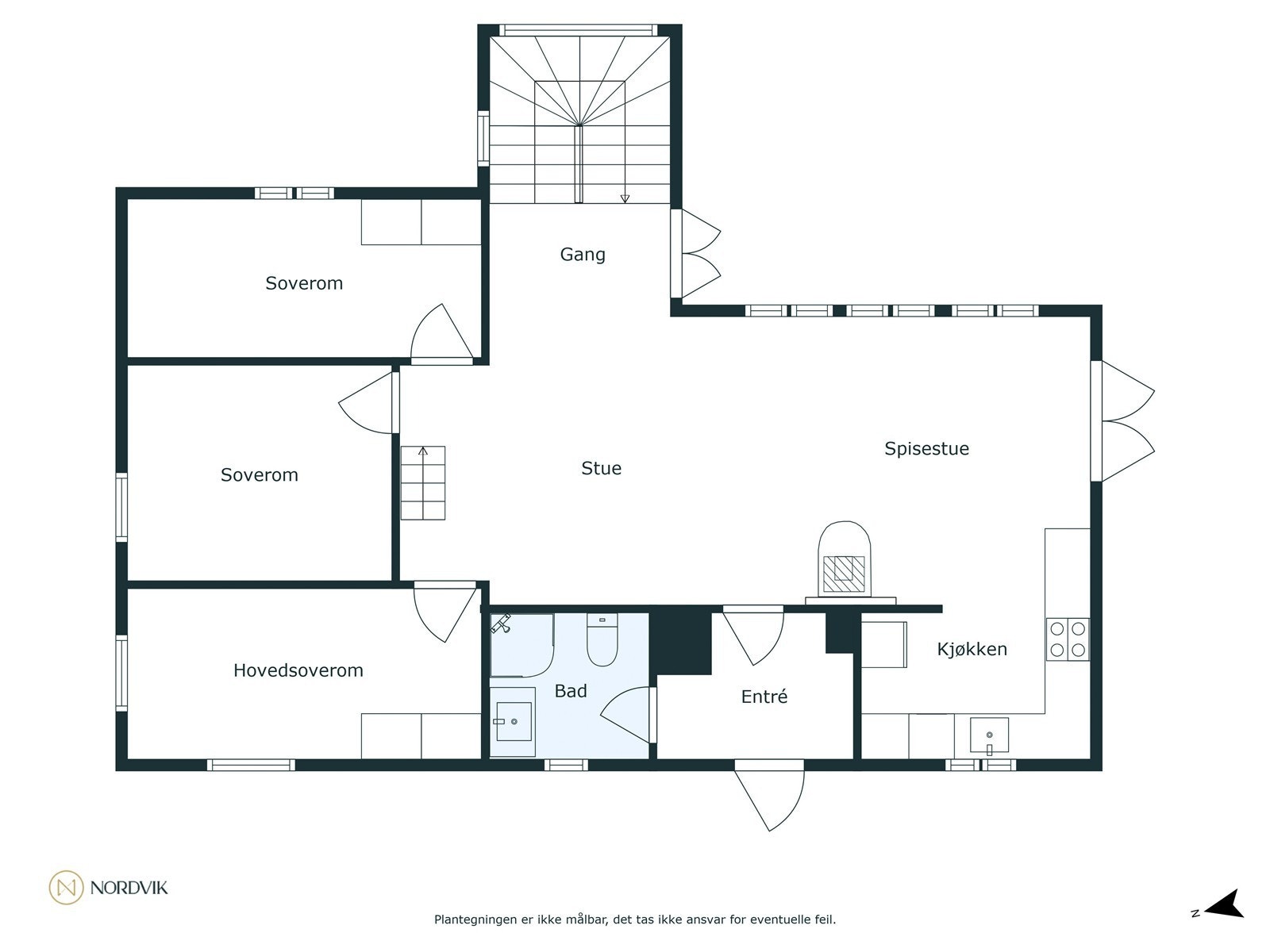 Plantegning andre etasje Galleribilde