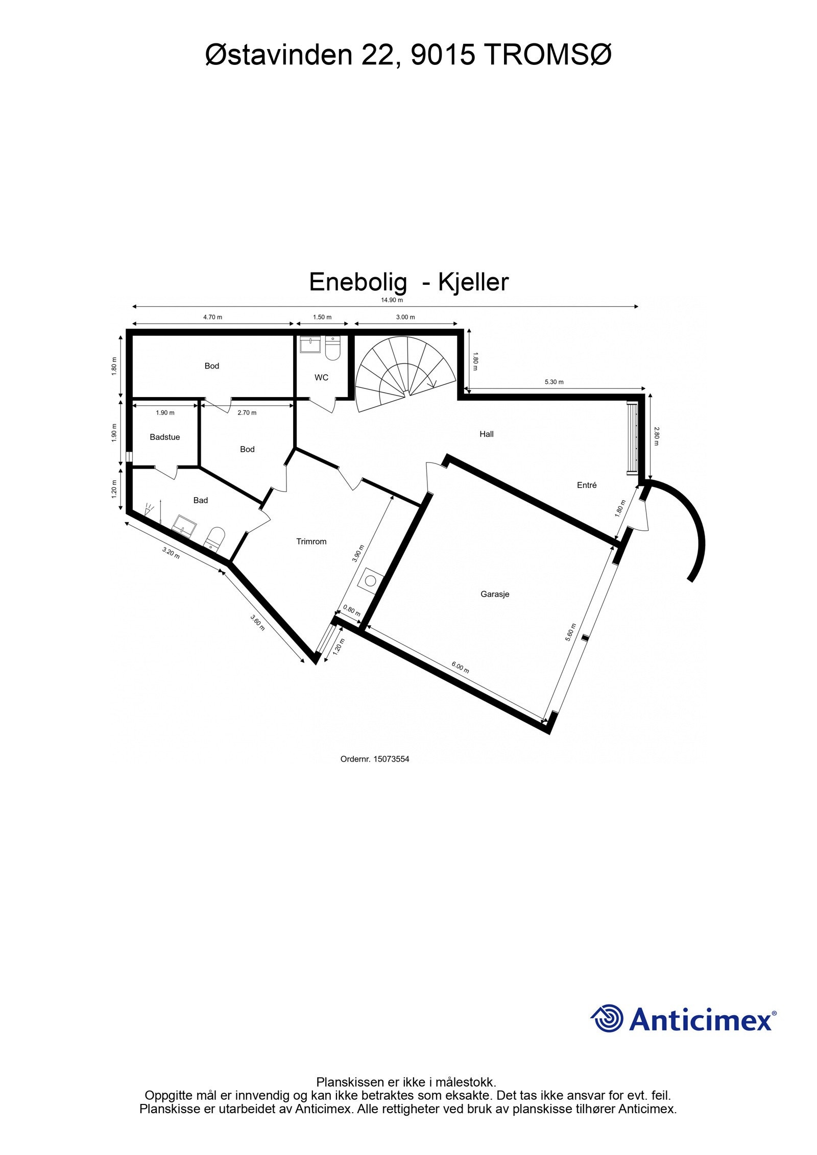 Plantegning 2. etasje Galleribilde