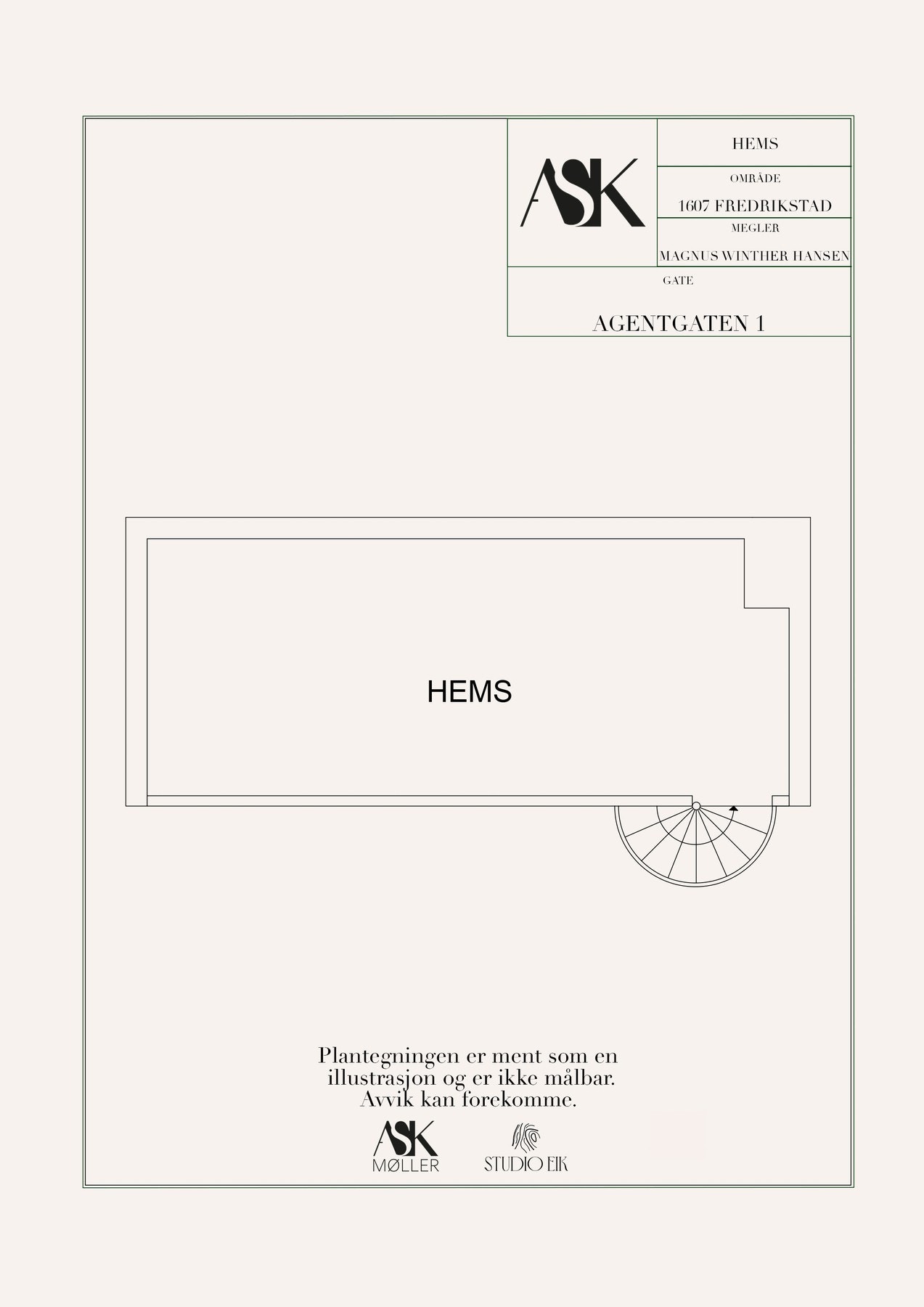 Plantegning hems Galleribilde