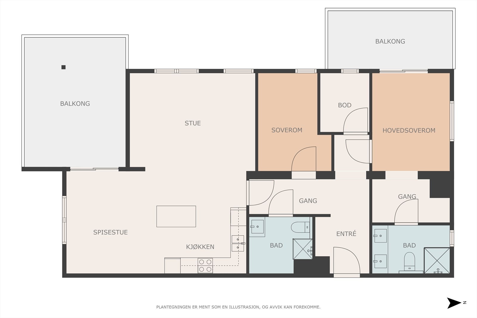 Plantegning Galleribilde