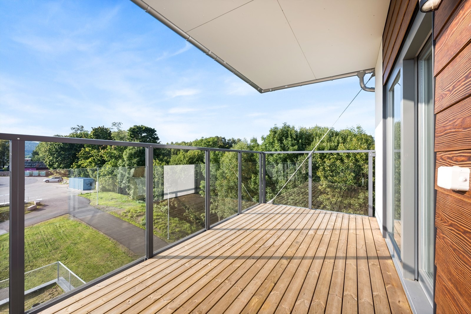 Herfra kan man nyte solnedgangen. Galleribilde