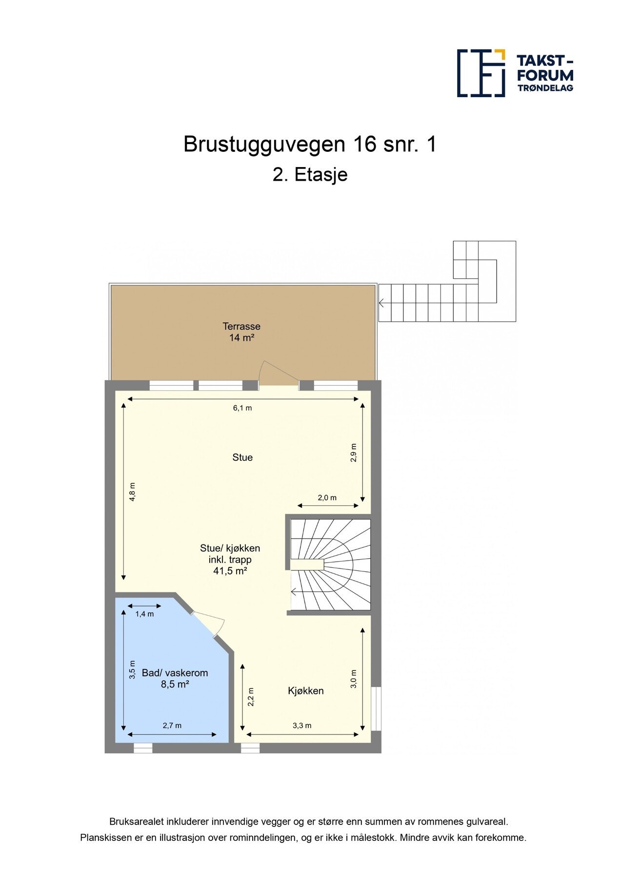 Plantegning - 2.etasje. Galleribilde