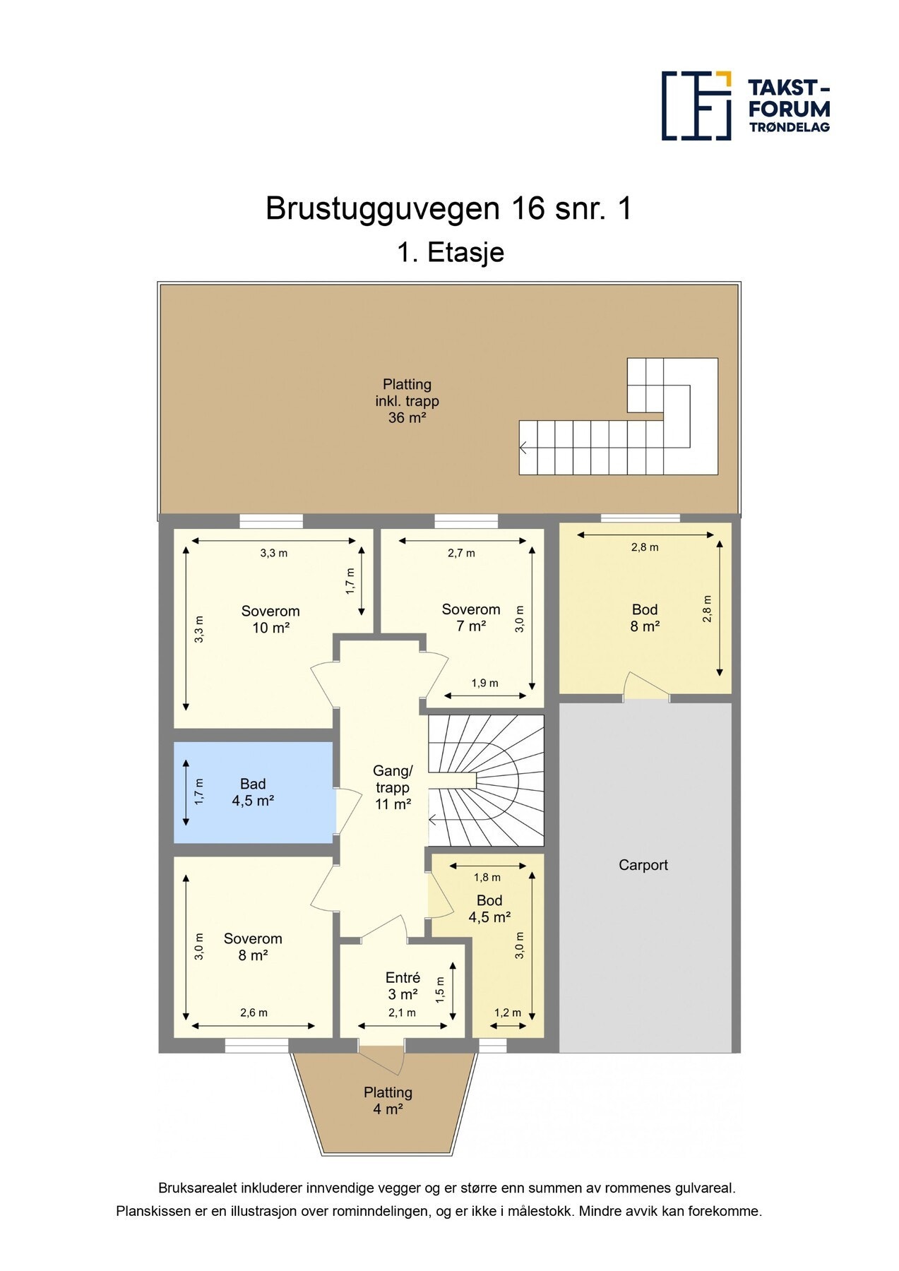 Plantegning - 1.etasje. Galleribilde