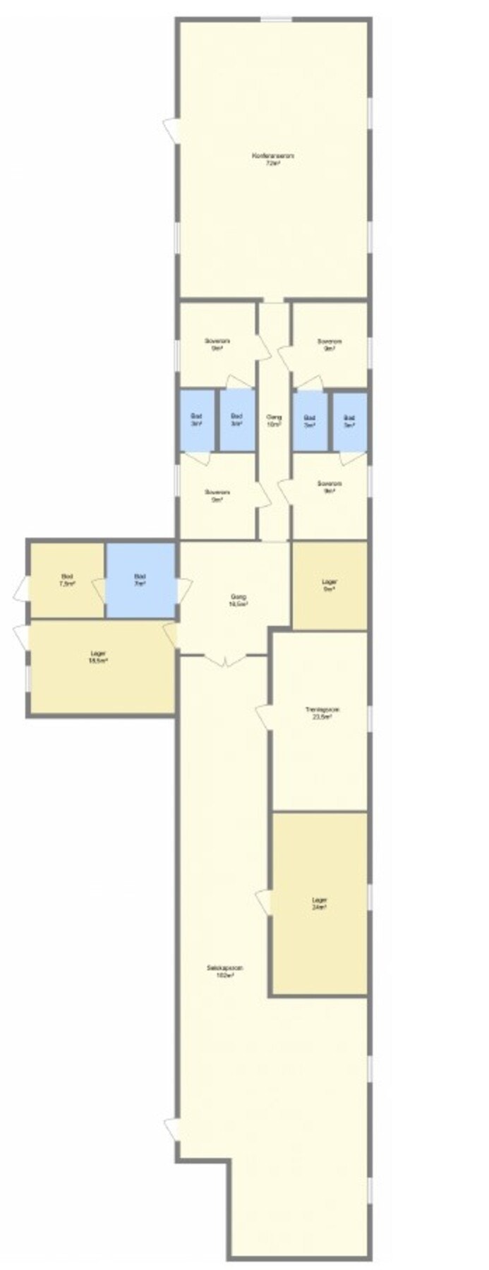 Ombygd fjøs. Fjøset er sammenbygd med Mastua. Galleribilde