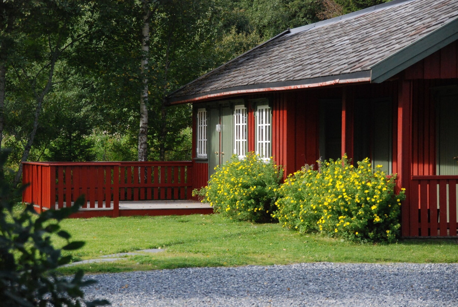 Det er overnattingsrom i de fleste bygningene. Galleribilde