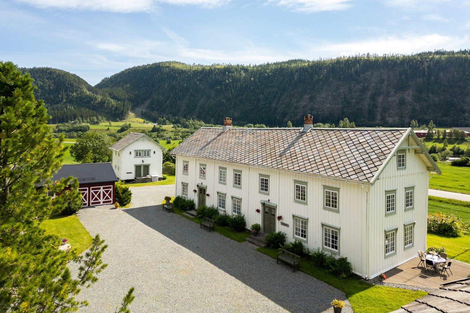 Privatboligen er et tradisjonelt trønderlån fra slutten av 1700-tallet. Galleribilde