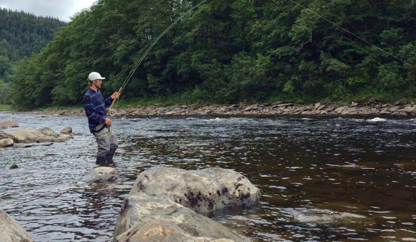 Utleie av laksefiske med opphold utgjør en vesentlig aktivitet på Austkil. Galleribilde