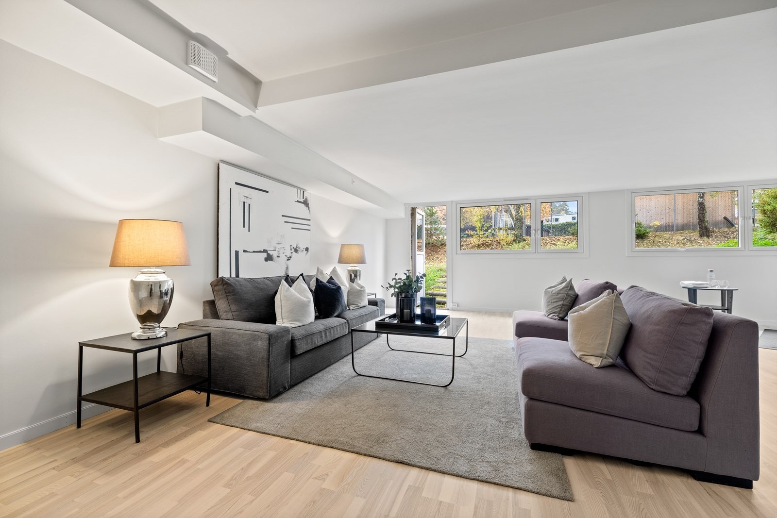 Boligen har balansert ventilasjon med ventiler flere steder Galleribilde