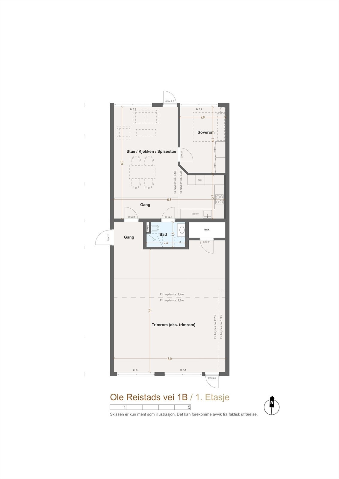 Plantegning Galleribilde