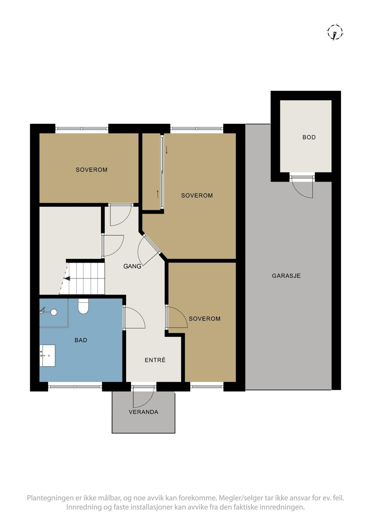 Plantegning 1. etasje. Galleribilde