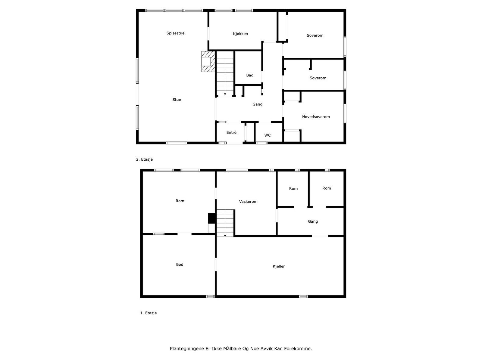 Plantegning - Begge plan Galleribilde