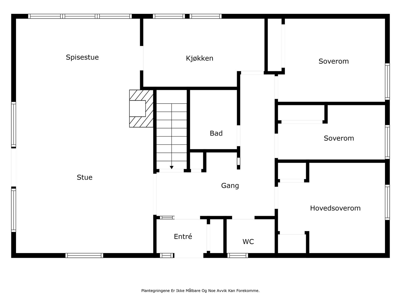 Plantegning - 1.etasje Galleribilde