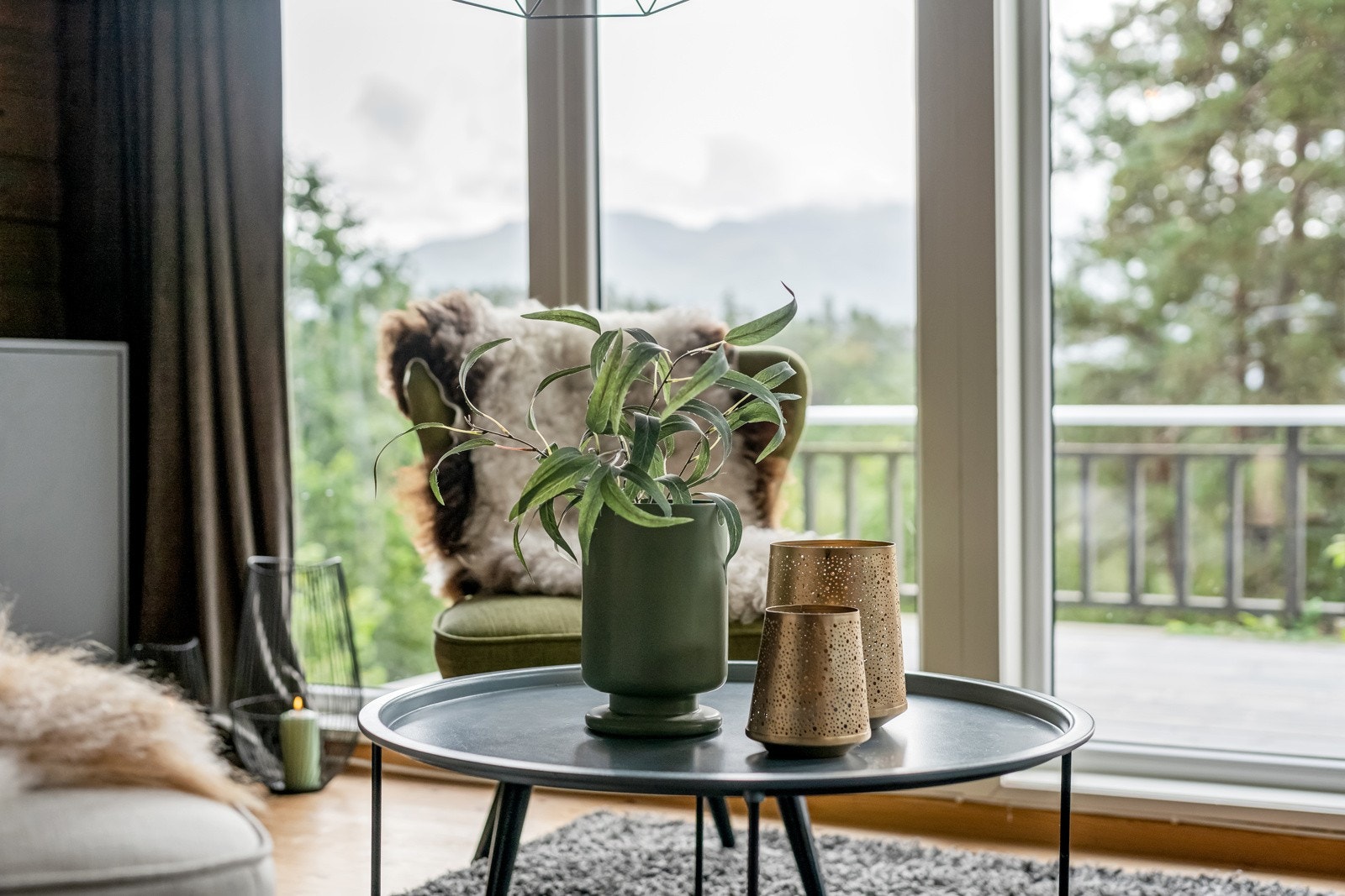 En god hyttestemning både ute og inne. Galleribilde