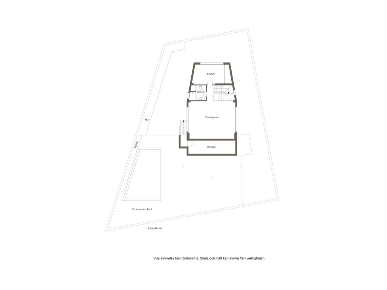 Plantegning kjeller etasje Galleribilde