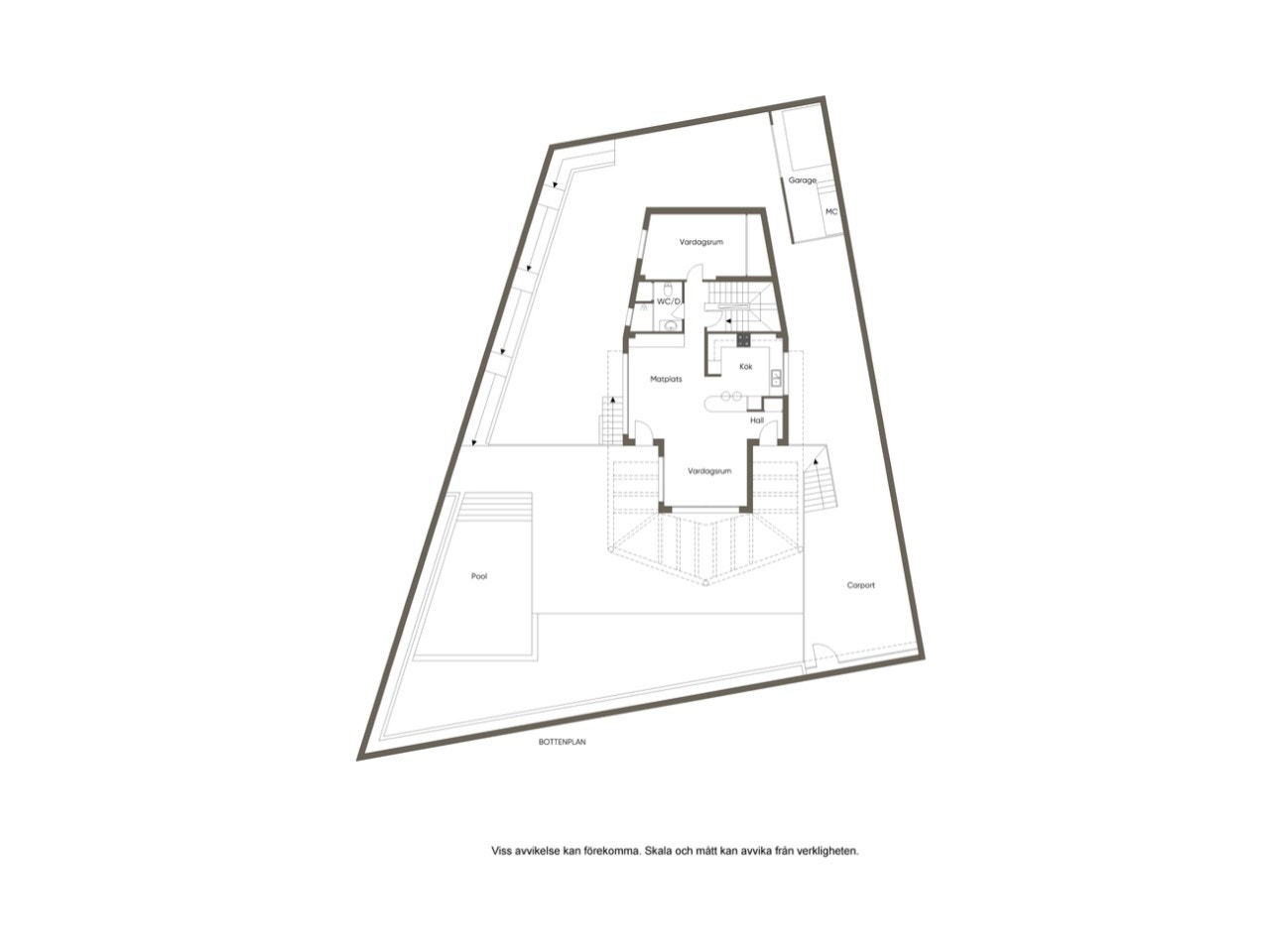 Plantegning første etasje Galleribilde