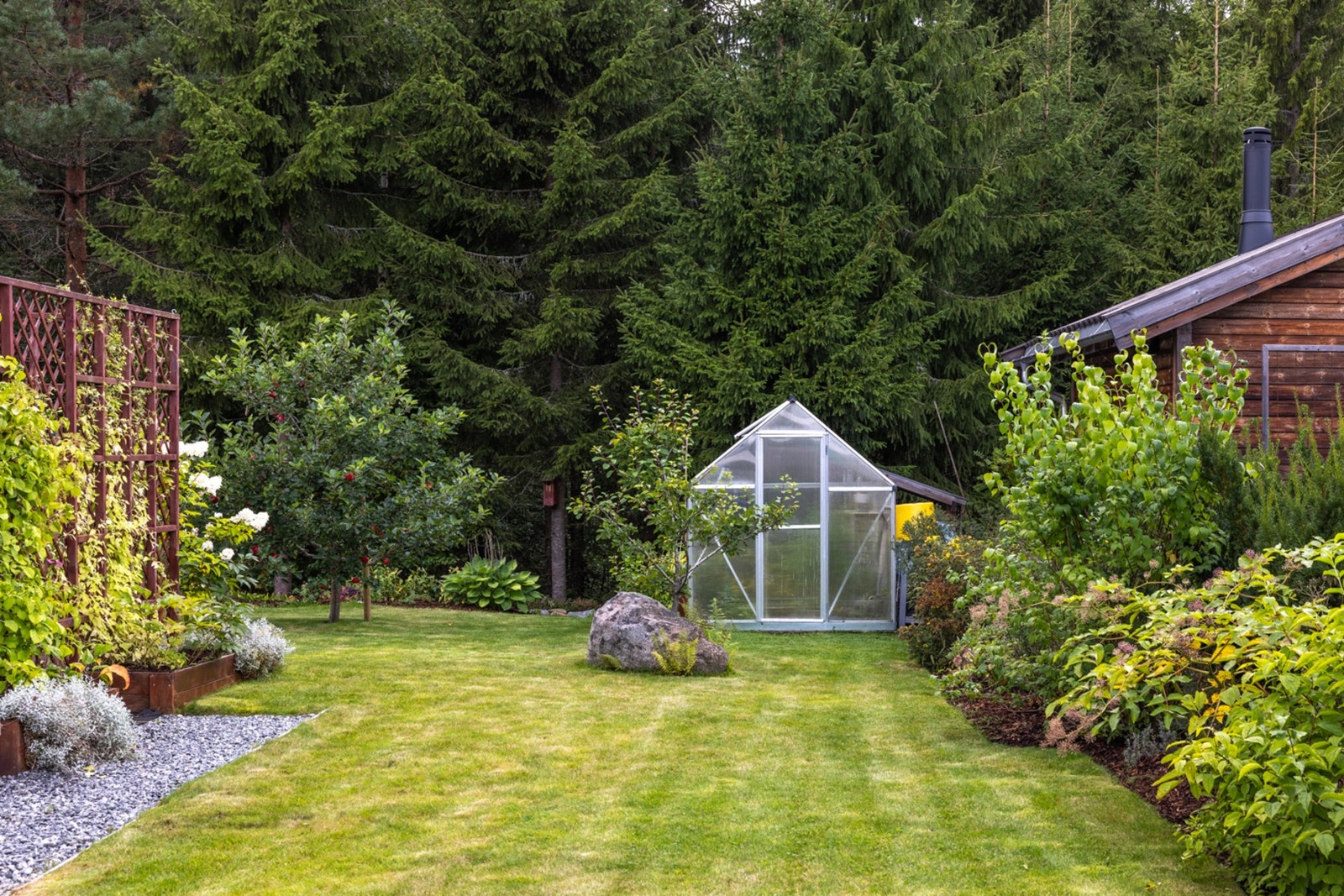 Grønnsaksbedene og drivhuset er perfekt for akkurat dette. Galleribilde