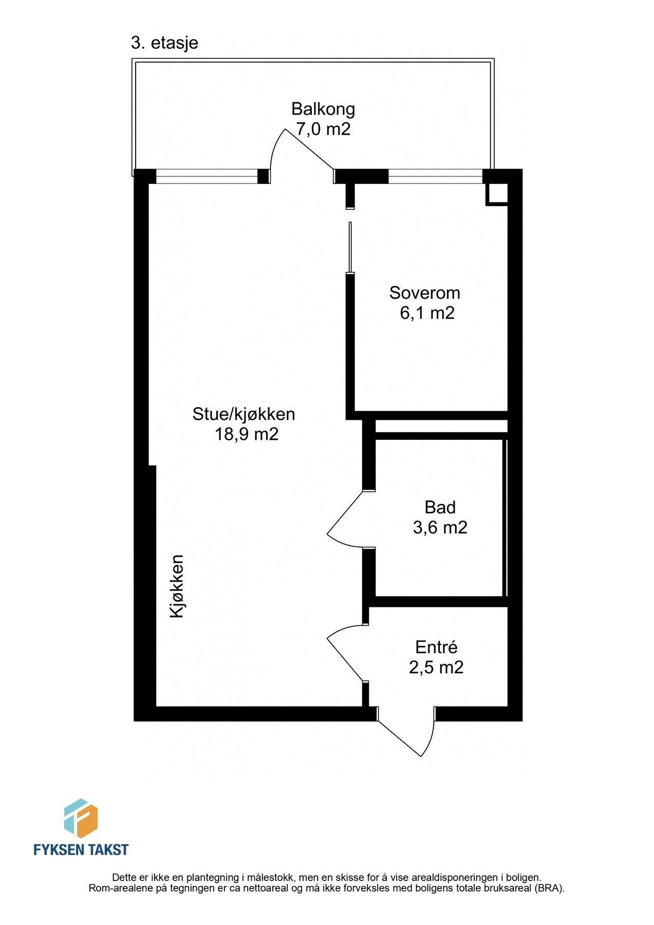 Planskisse 3. etasje. Galleribilde