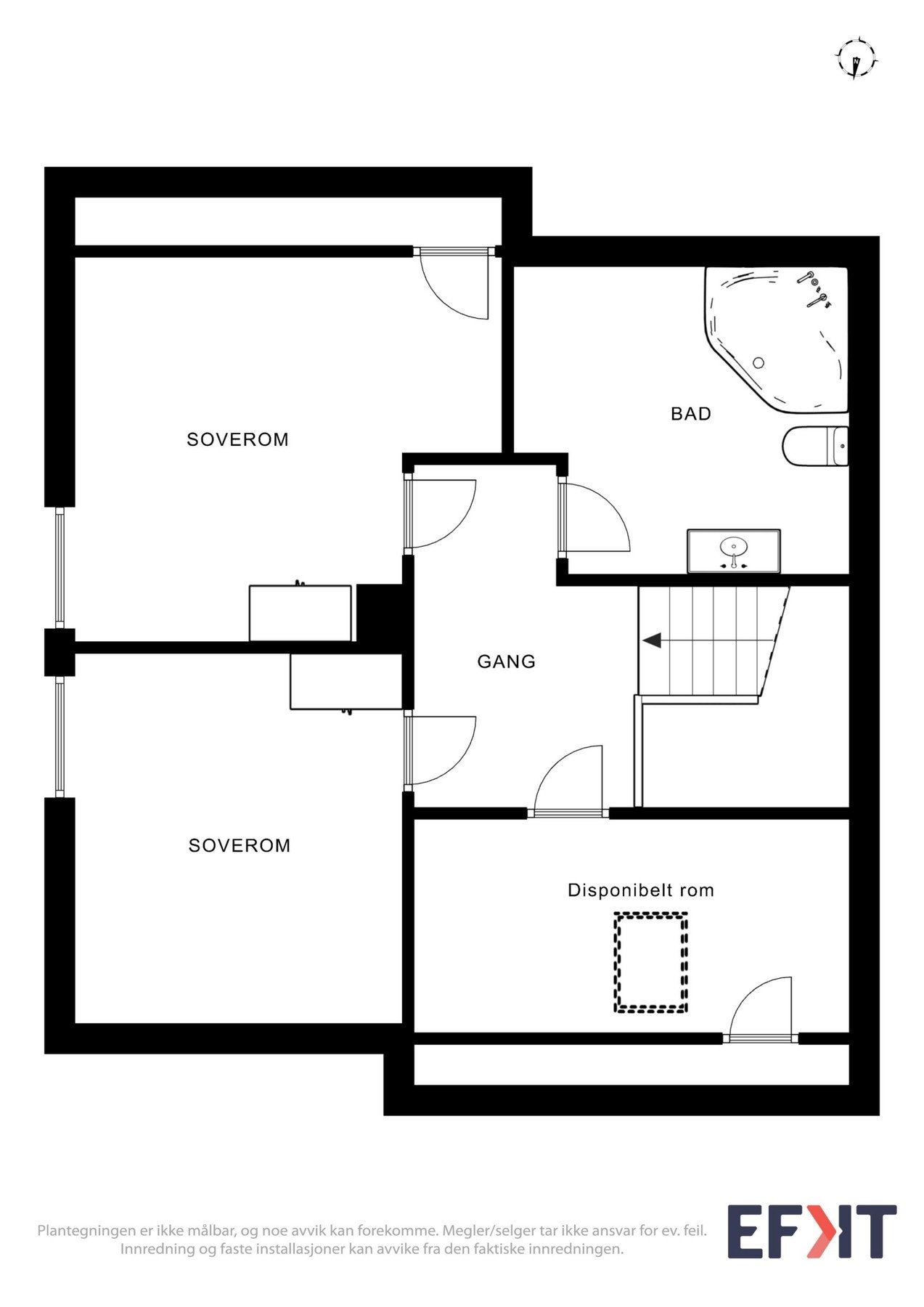 Plantegning loft Galleribilde