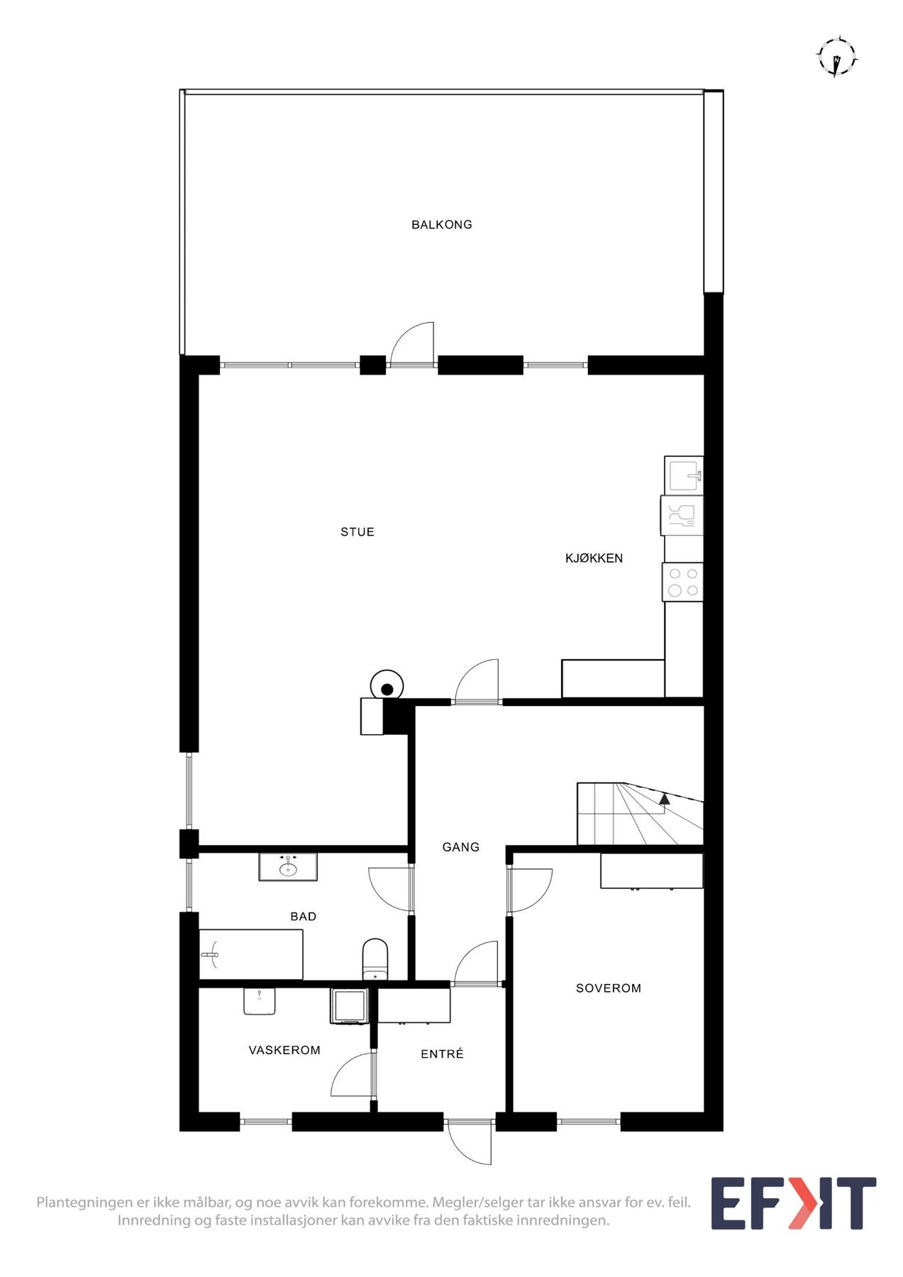 Plantegning hovedetasje Galleribilde