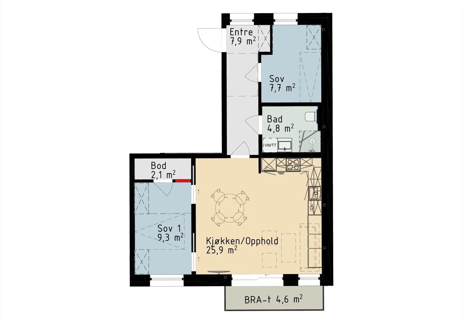 Plantegning Galleribilde