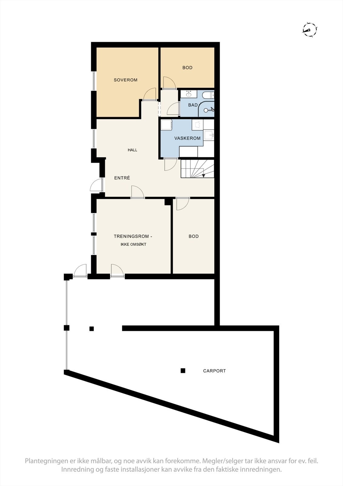 Plantegning, underetasje. Galleribilde