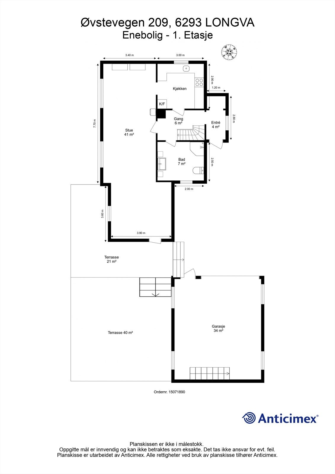 Plantegning 1. Etasje Galleribilde