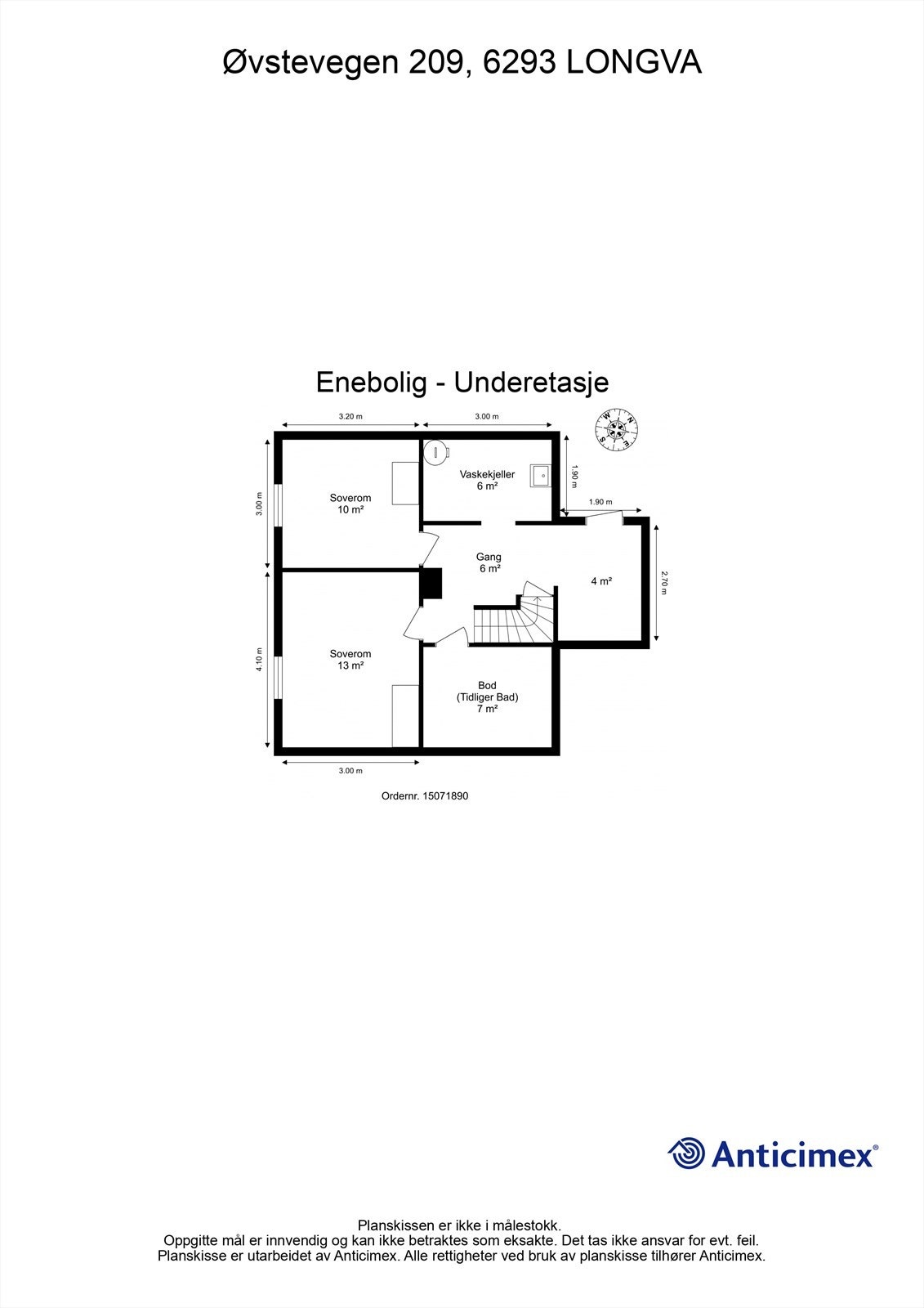 Plantegning underetasje Galleribilde
