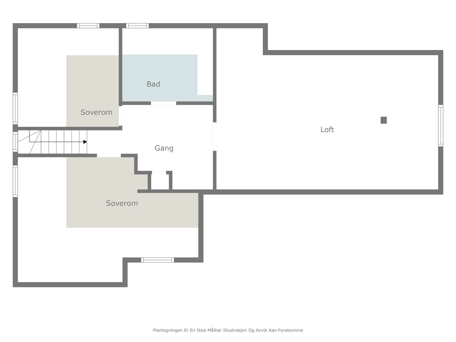 Plantegning av loft Galleribilde