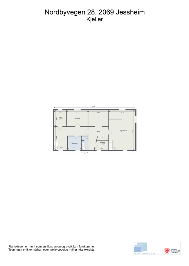 Kjelleren har flere flere disponible rom innredet som bl.a. kjellerstue og soverom. Galleribilde