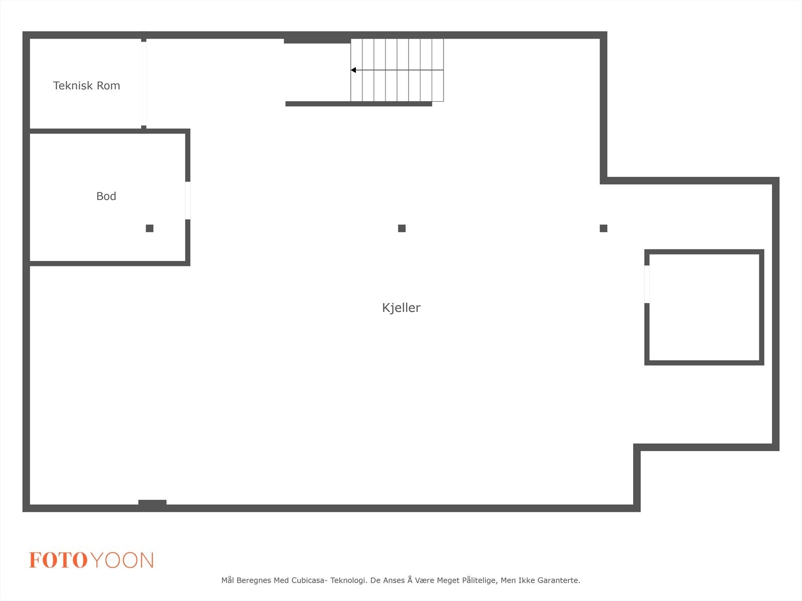 Planskisse kjeller Galleribilde