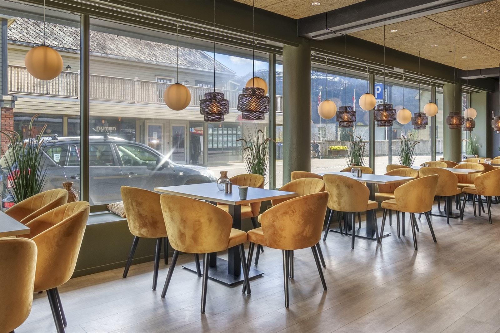 Næringslokalene er godt gjennomført, d
er det er leietaker som har innredet lokalene Galleribilde