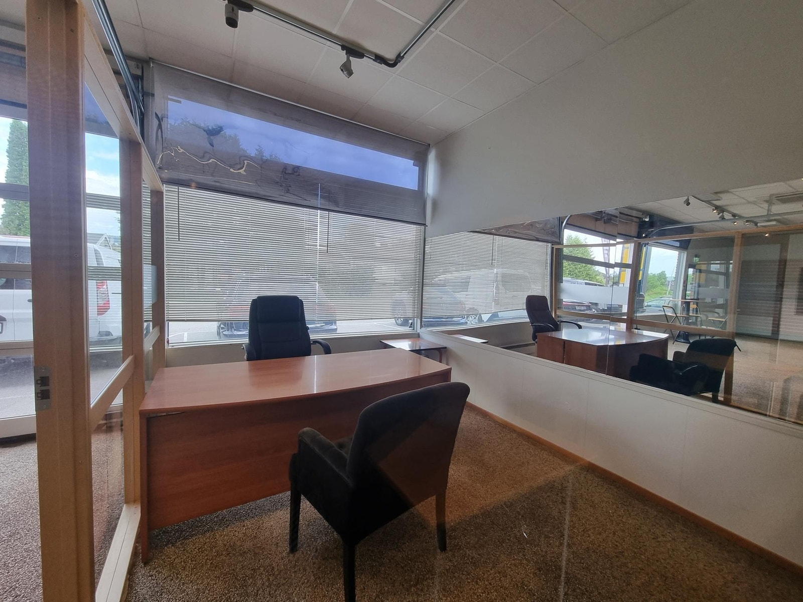 Lokalet er i dag innredet med 2 kontorceller. Galleribilde