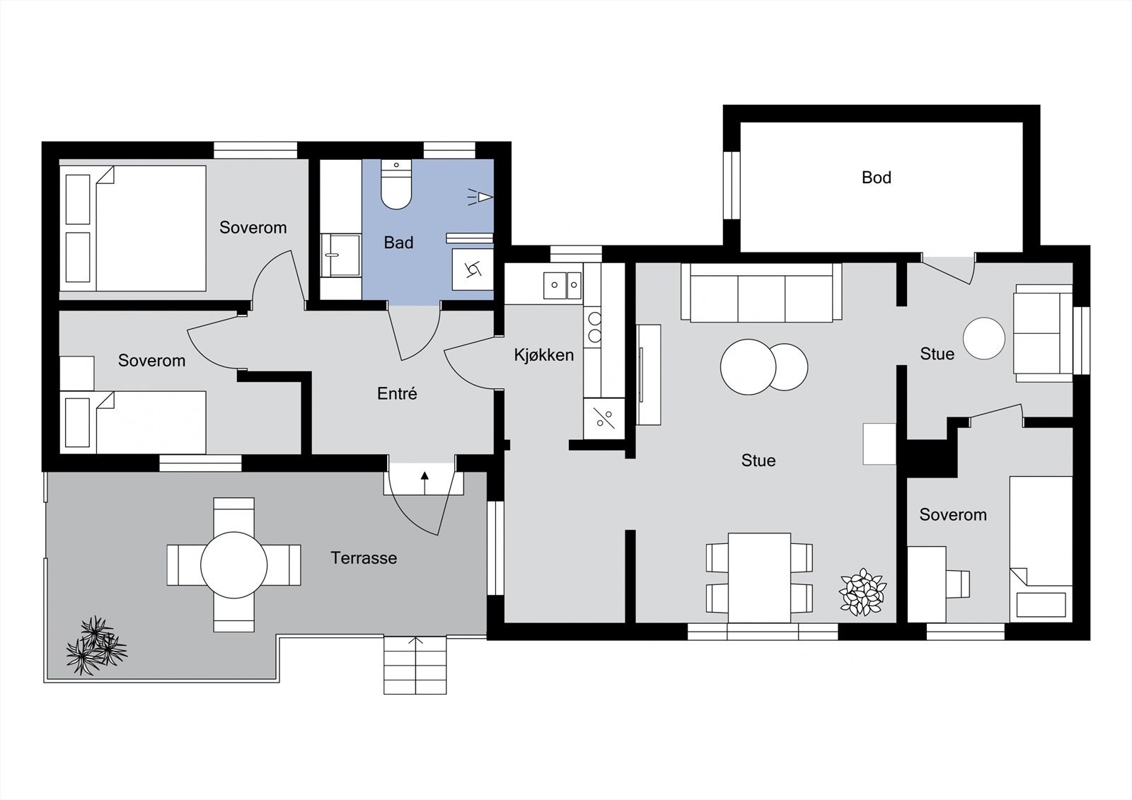 Plantegning - 1. etasje Galleribilde